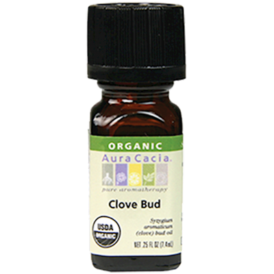 Clove Bud Organic Essential Oil .25 oz Curated Wellness