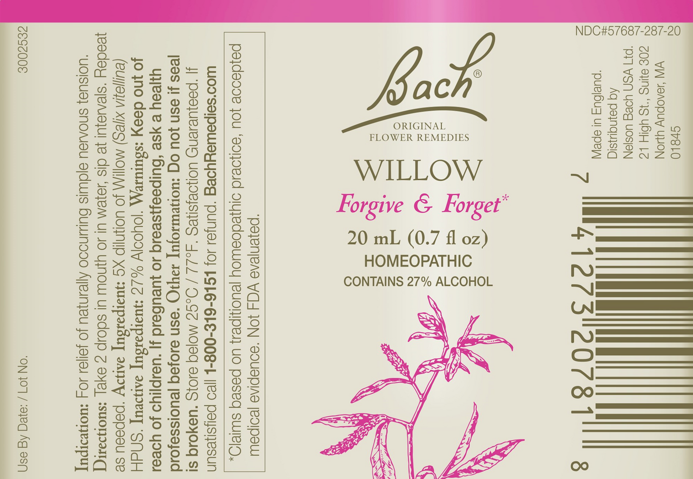 Willow Flower Essence  Curated Wellness