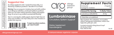 Lumbrokinase 30 dr caps Curated Wellness