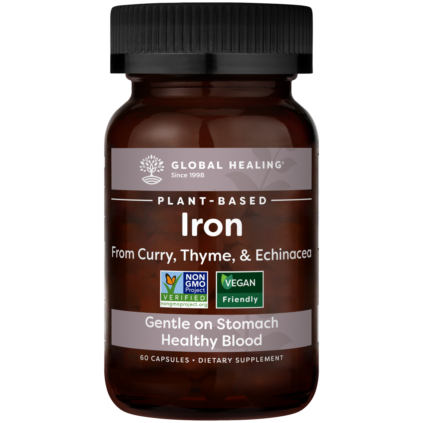 Plant-Based Iron 60 capsules Curated Wellness