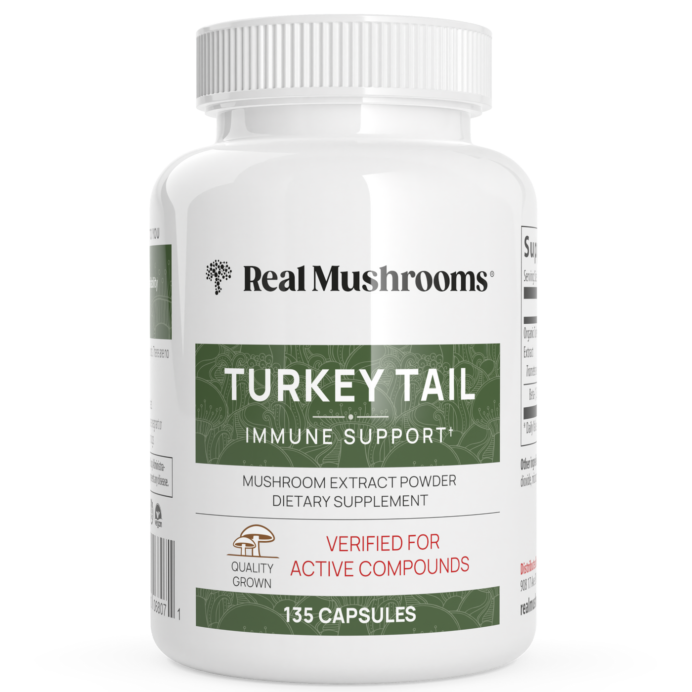 Turkey Tail Mushroom Ext Caps 135c Curated Wellness