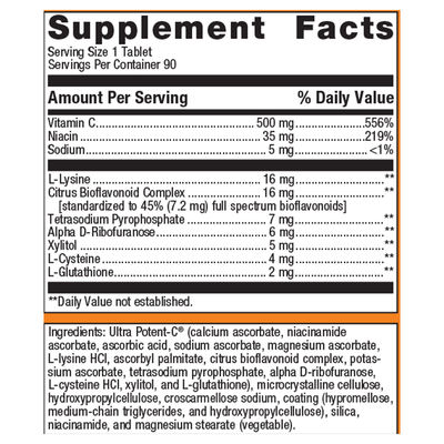 Ultra Potent-C® 500 Vitamin C 90t Curated Wellness