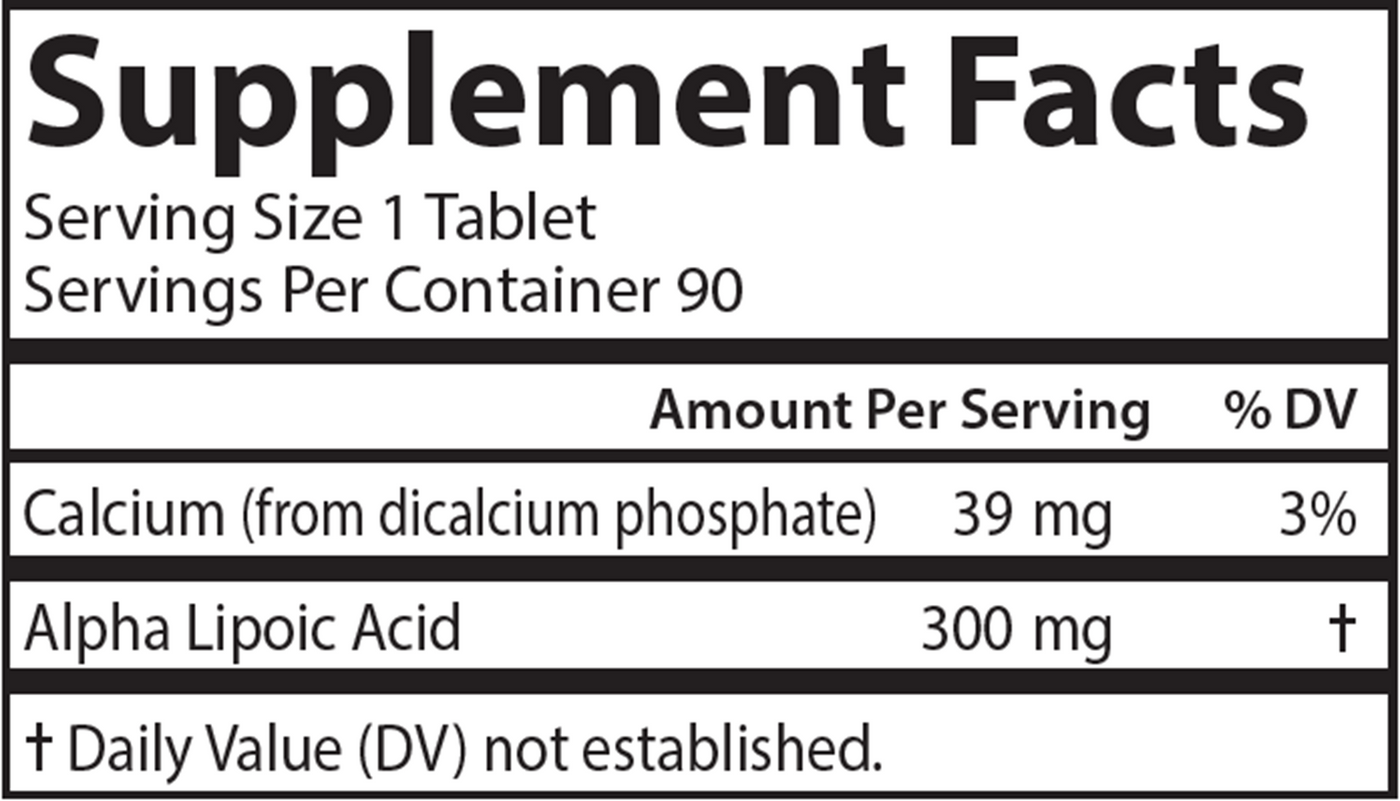 Alpha Lipoic Acid 300 mg  Curated Wellness