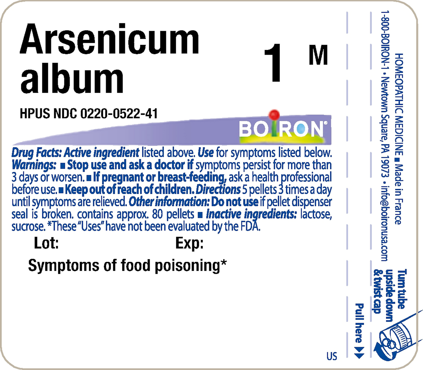 Arsenicum album 1M 80 plts Curated Wellness