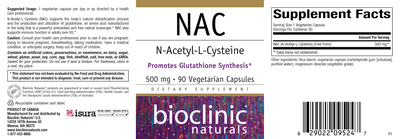 NAC 500mg 90 vcaps Curated Wellness