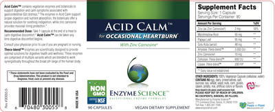 Acid Calm 90 Capsules Curated Wellness