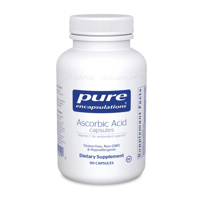 Pure Ascorbic Acid 90 vcaps Curated Wellness