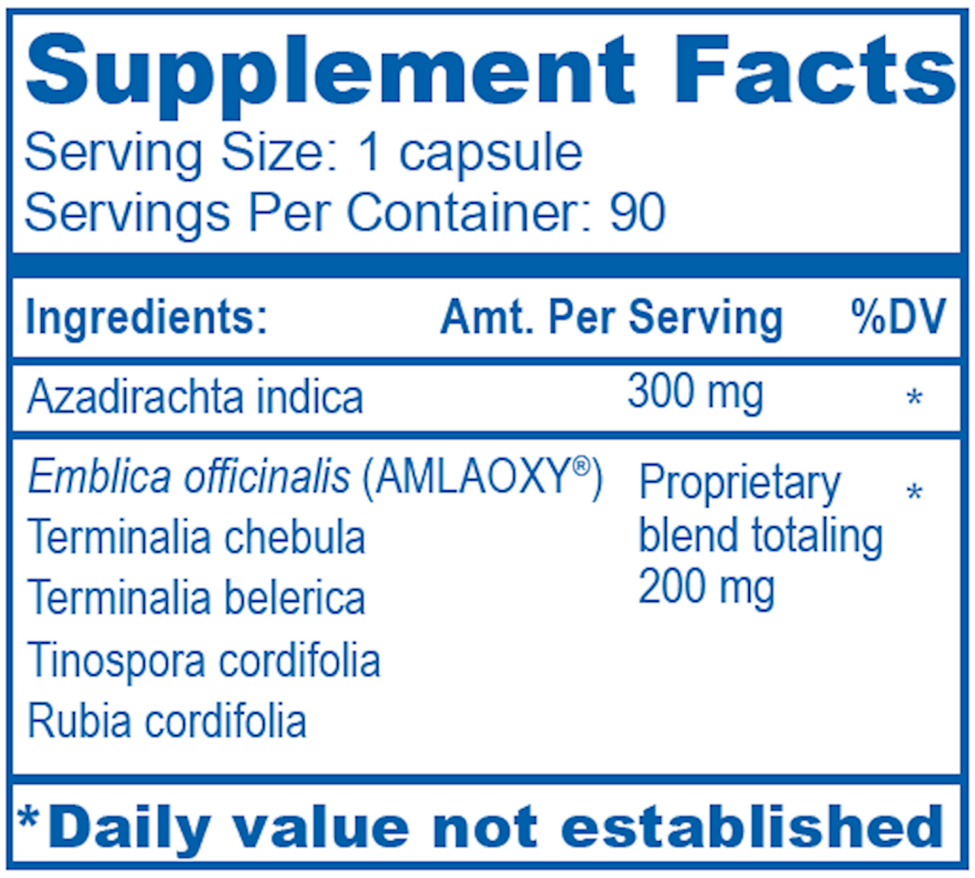 Neem Plus 90 vcaps Curated Wellness