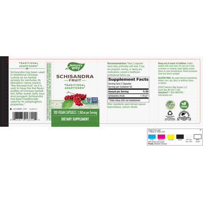 Schizandra 580 mg  Curated Wellness