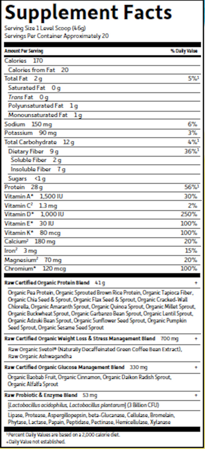 Raw Organic Fit Vanilla ings Curated Wellness