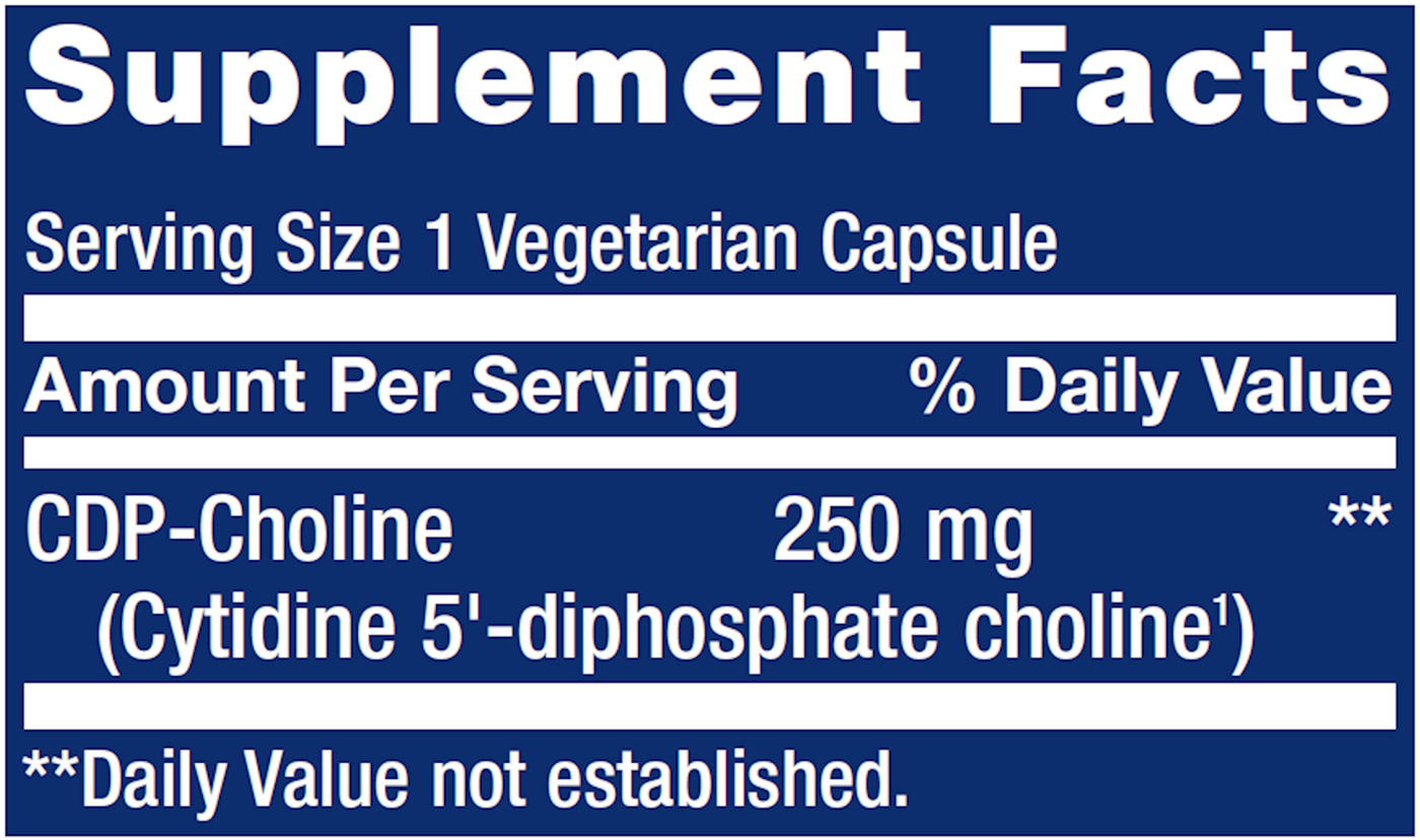 Cognizin CDP-Choline Caps  Curated Wellness