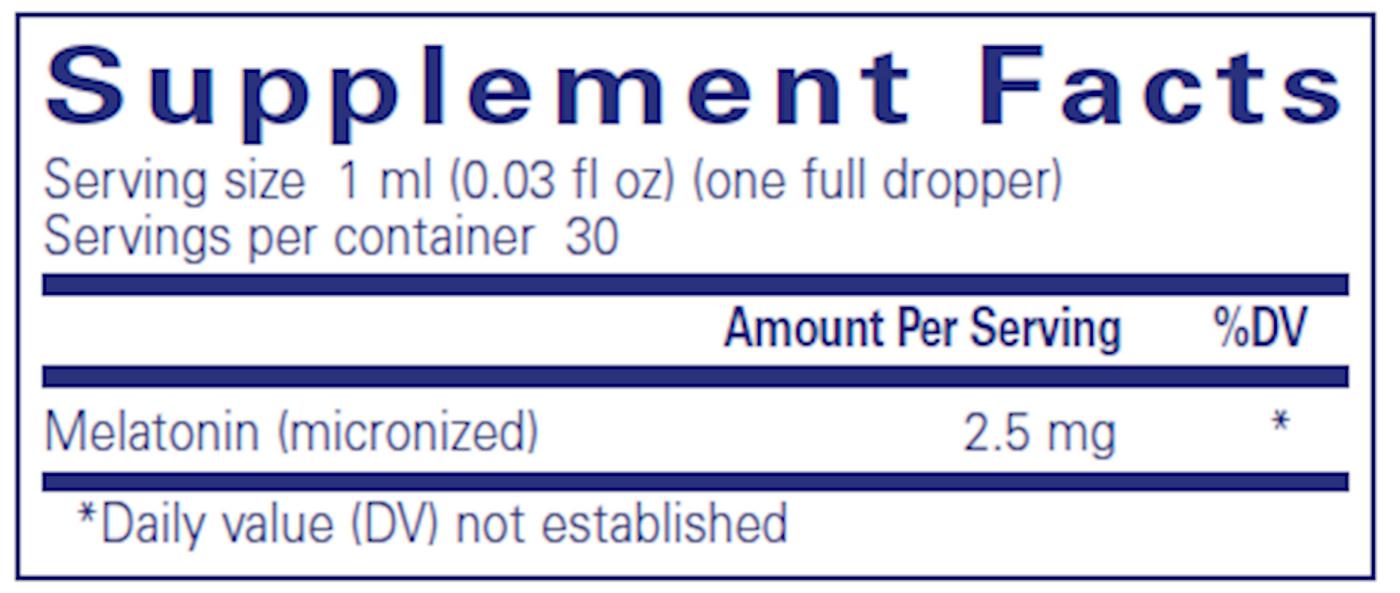 Melatonin Liquid 1 fl oz Curated Wellness