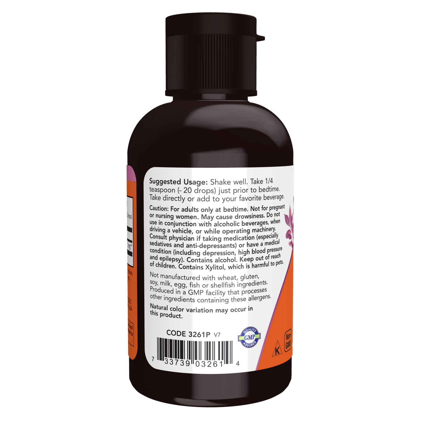 Liquid Melatonin 2 fl oz Curated Wellness