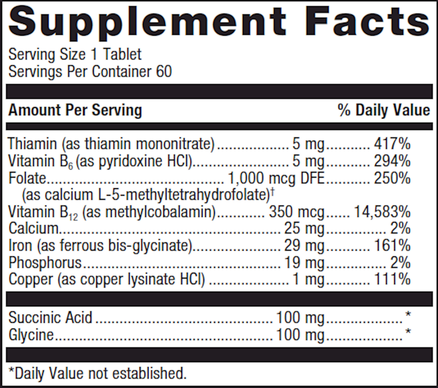 Hemagenics 60 tabs Curated Wellness