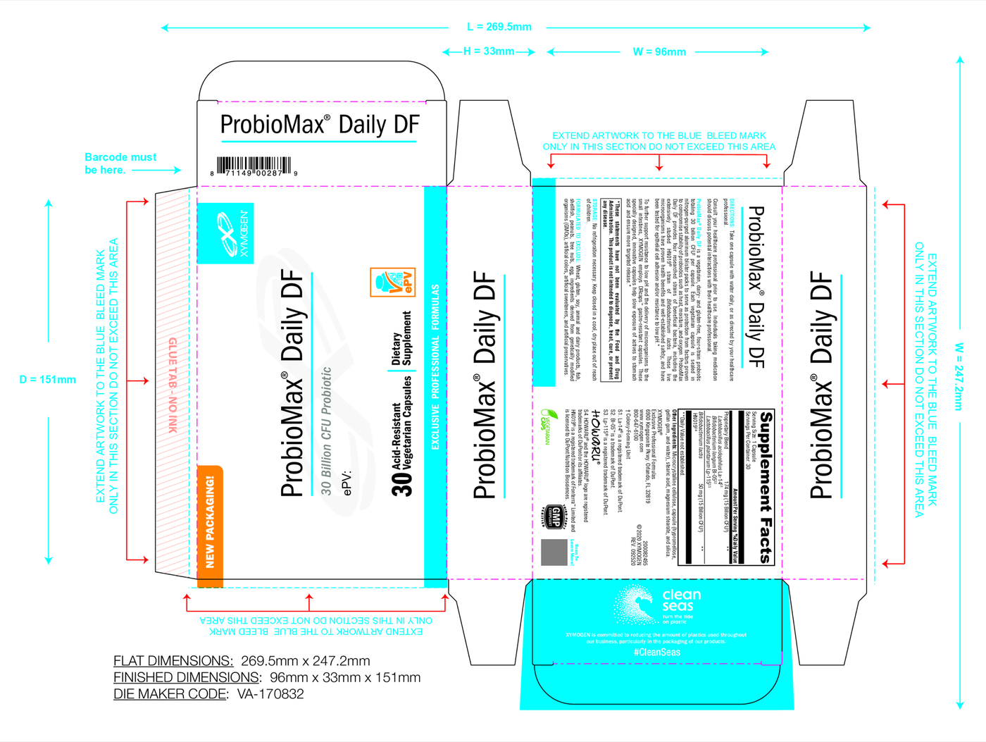 ProbioMax Daily DF 30 Capsules Curated Wellness