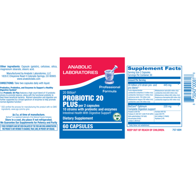 Probiotic 20 Plus c Curated Wellness