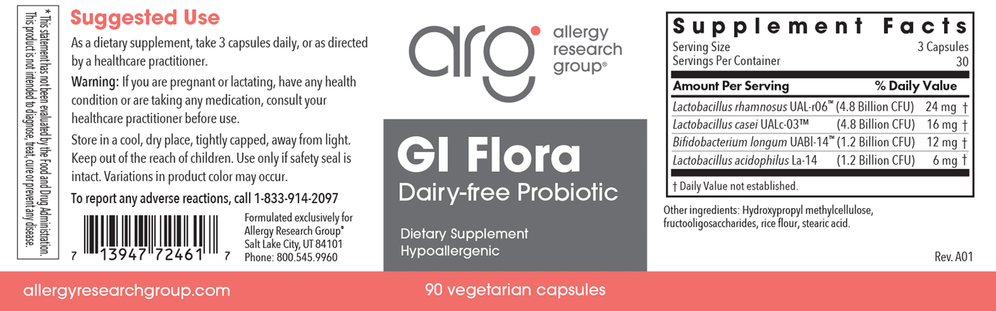 GI Flora Dairy Free  Curated Wellness