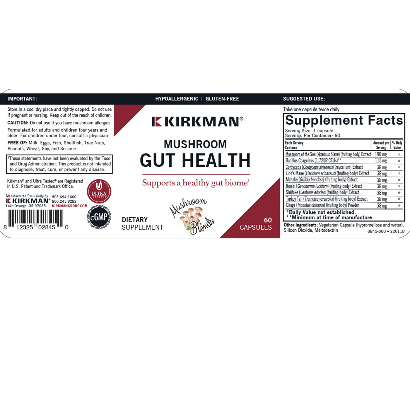 Mushroom Gut Health  Curated Wellness