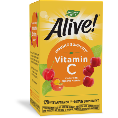 Alive! Immune Support Vit C 120 vegcap Curated Wellness