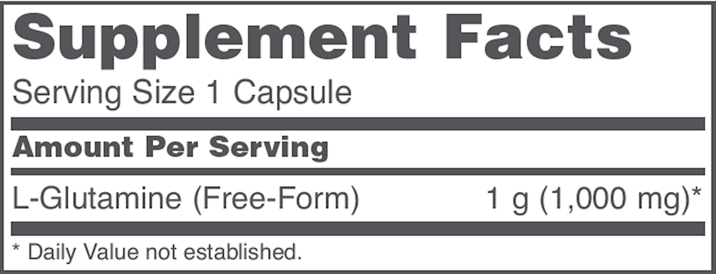 L-Glutamine 1000 mg  Curated Wellness