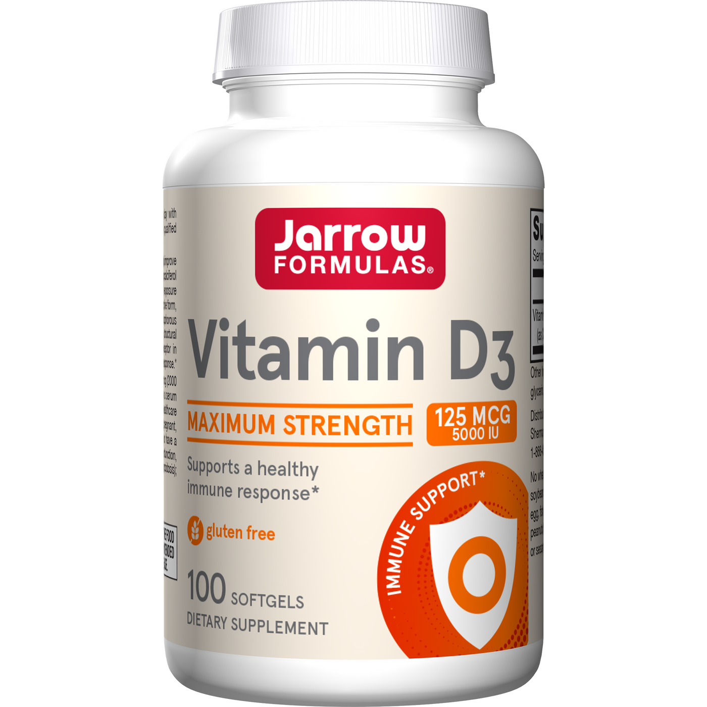 Vitamin D3 5000 IU 100 gels Curated Wellness