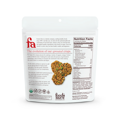 Tomato & Herb Sprouted Crisps  Curated Wellness