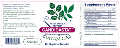 CandidaStat 60 caps Curated Wellness