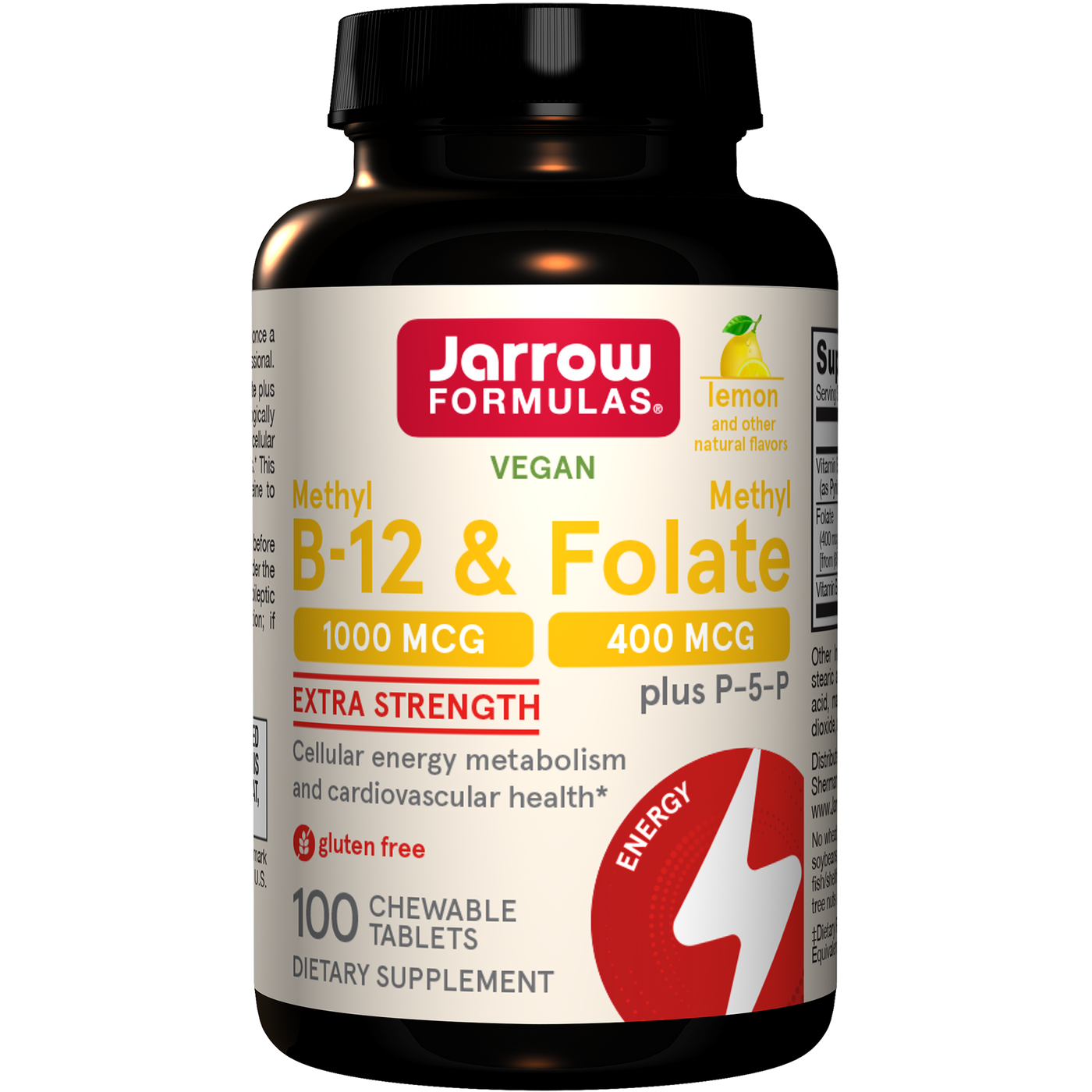 Methyl B-12 & Methyl Folate 100 tabs Curated Wellness