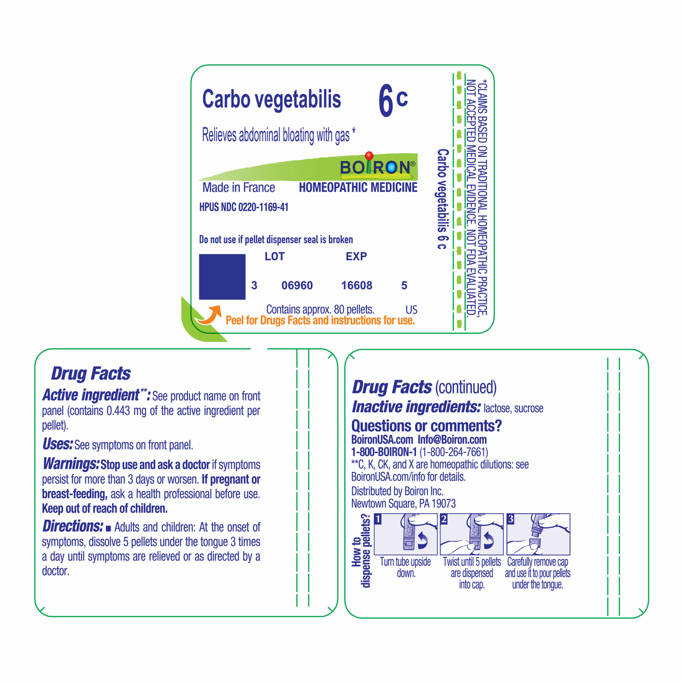 Carbo vegetabilis 6C 80 plts Curated Wellness