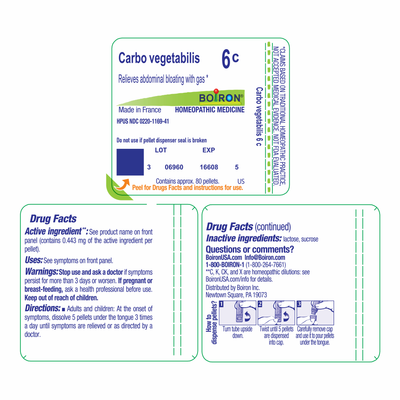 Carbo vegetabilis 6C 80 plts Curated Wellness