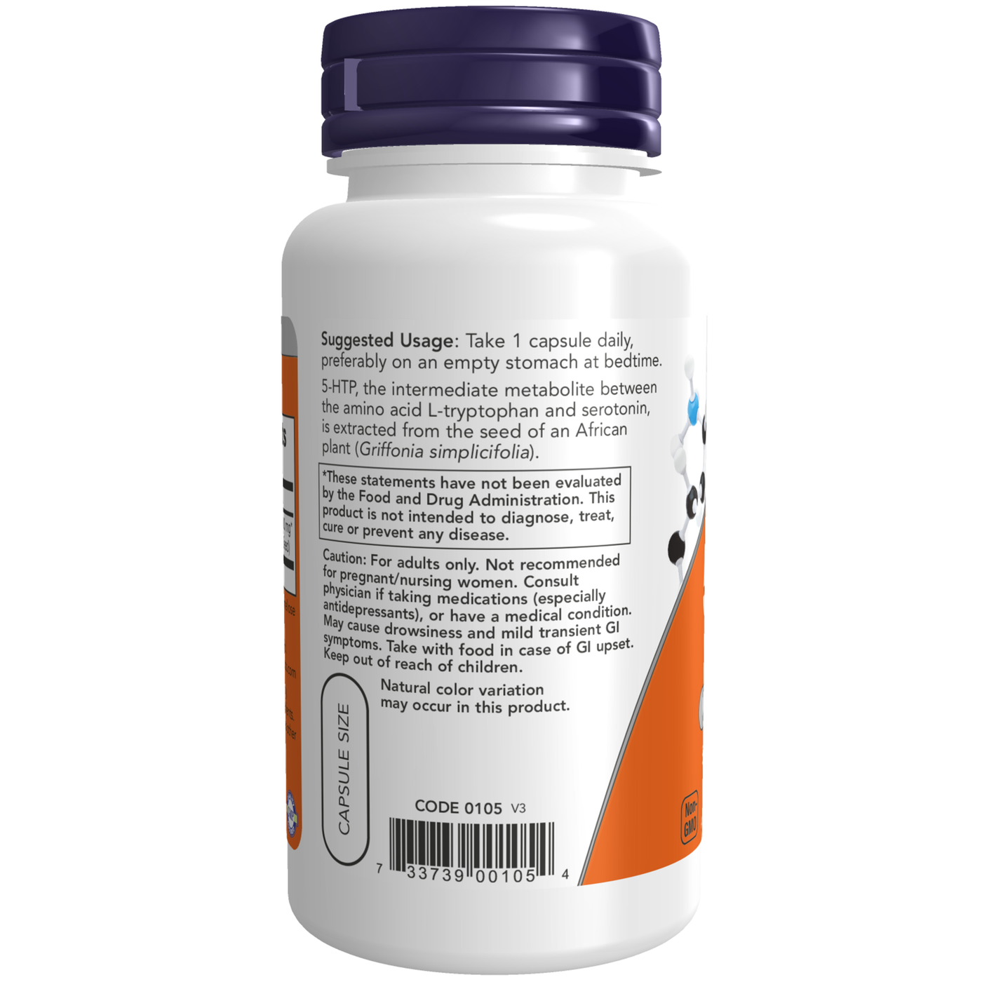 5-HTP 100 mg  Curated Wellness