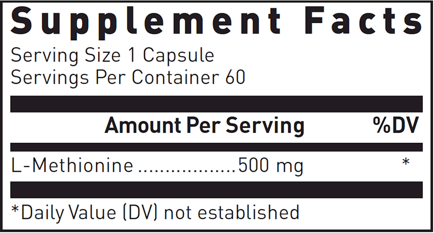 L-Methionine 500mg  Curated Wellness