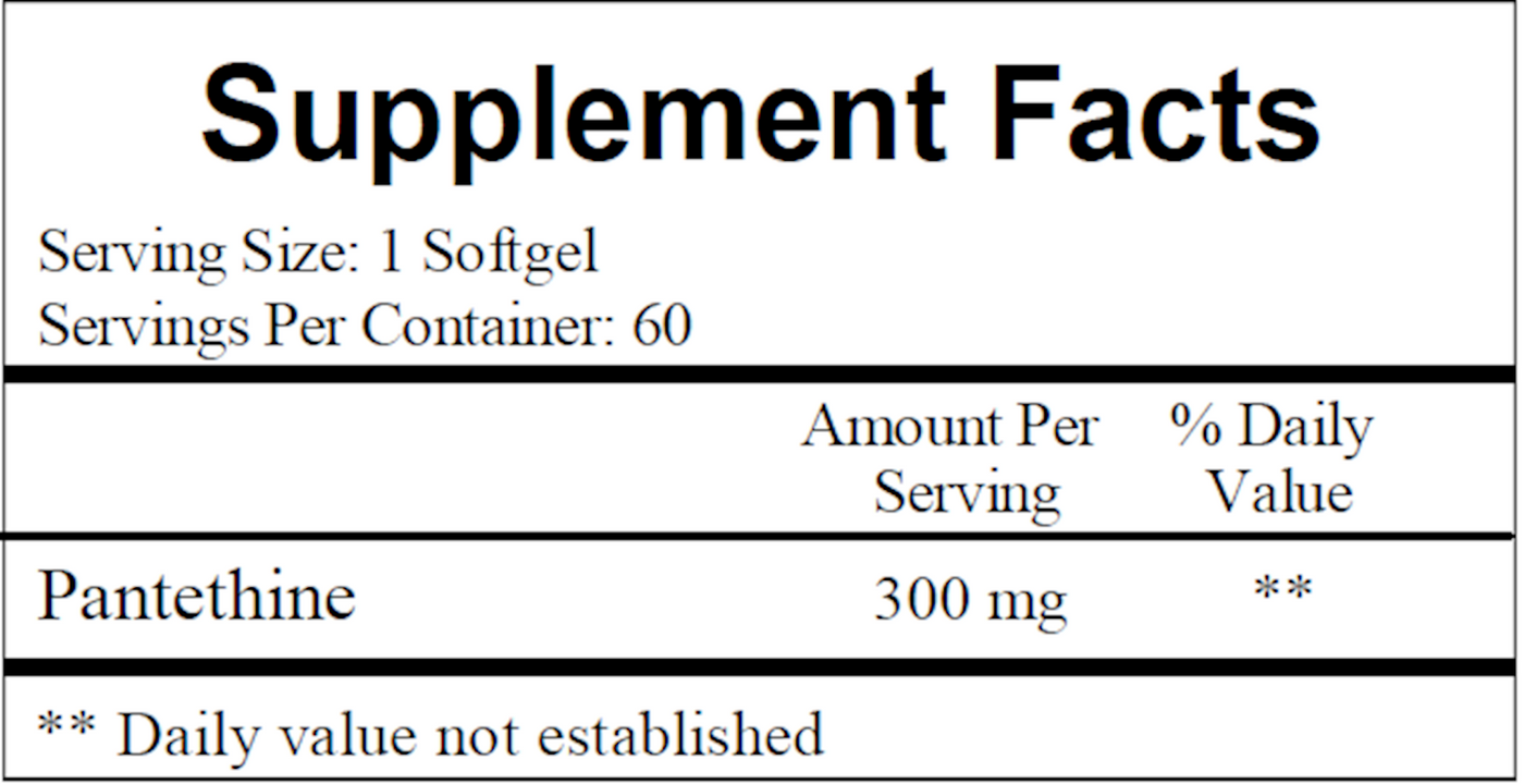 Pantethine 300 mg  Curated Wellness