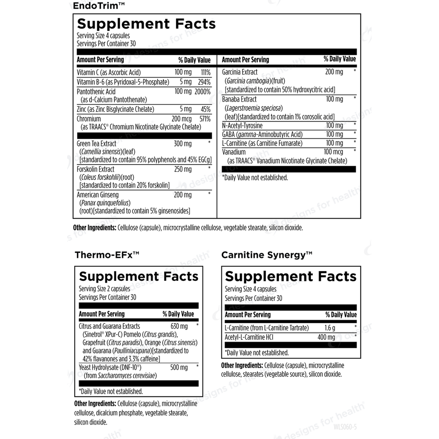 Weight Loss Support Packets 60 pkts Curated Wellness