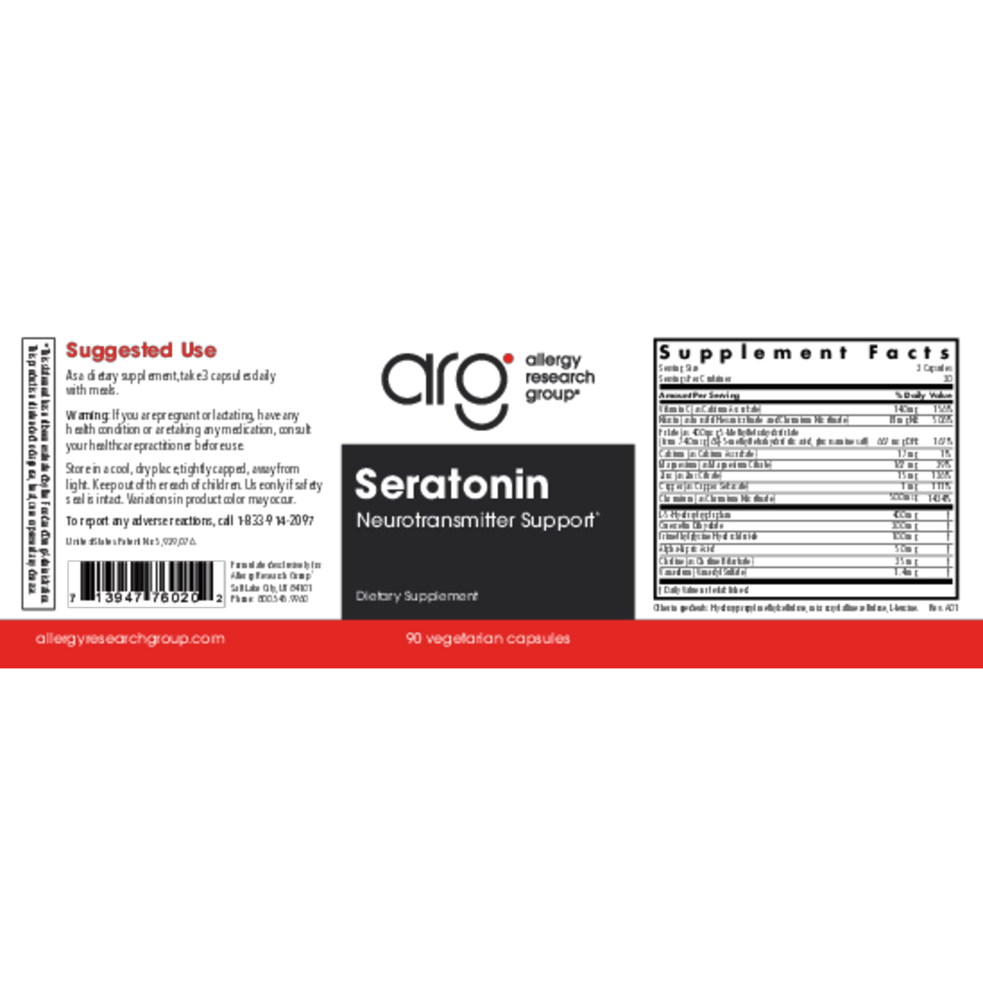 Seratonin 90 vcaps Curated Wellness