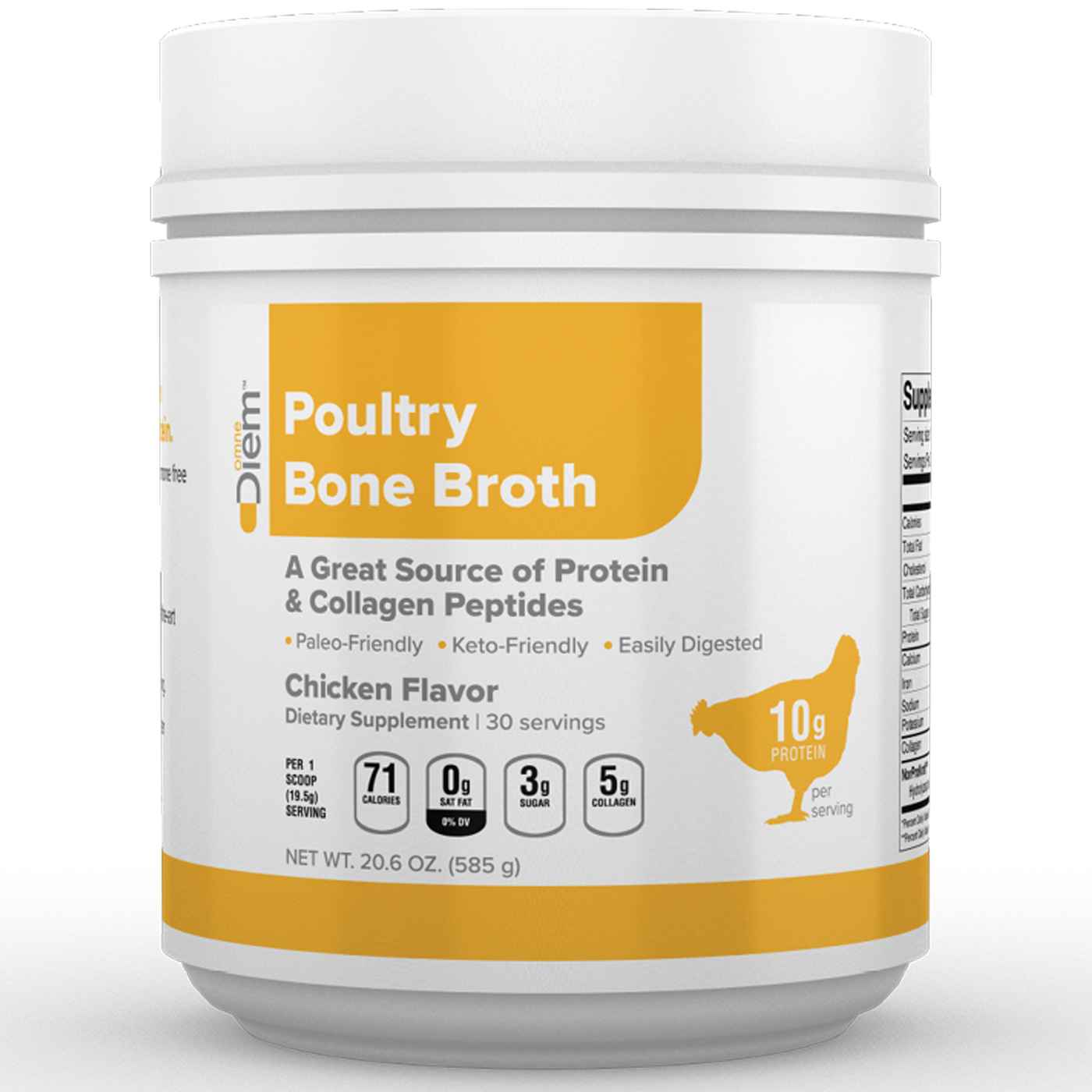 Poultry Bone Broth Chicken Fl  Curated Wellness