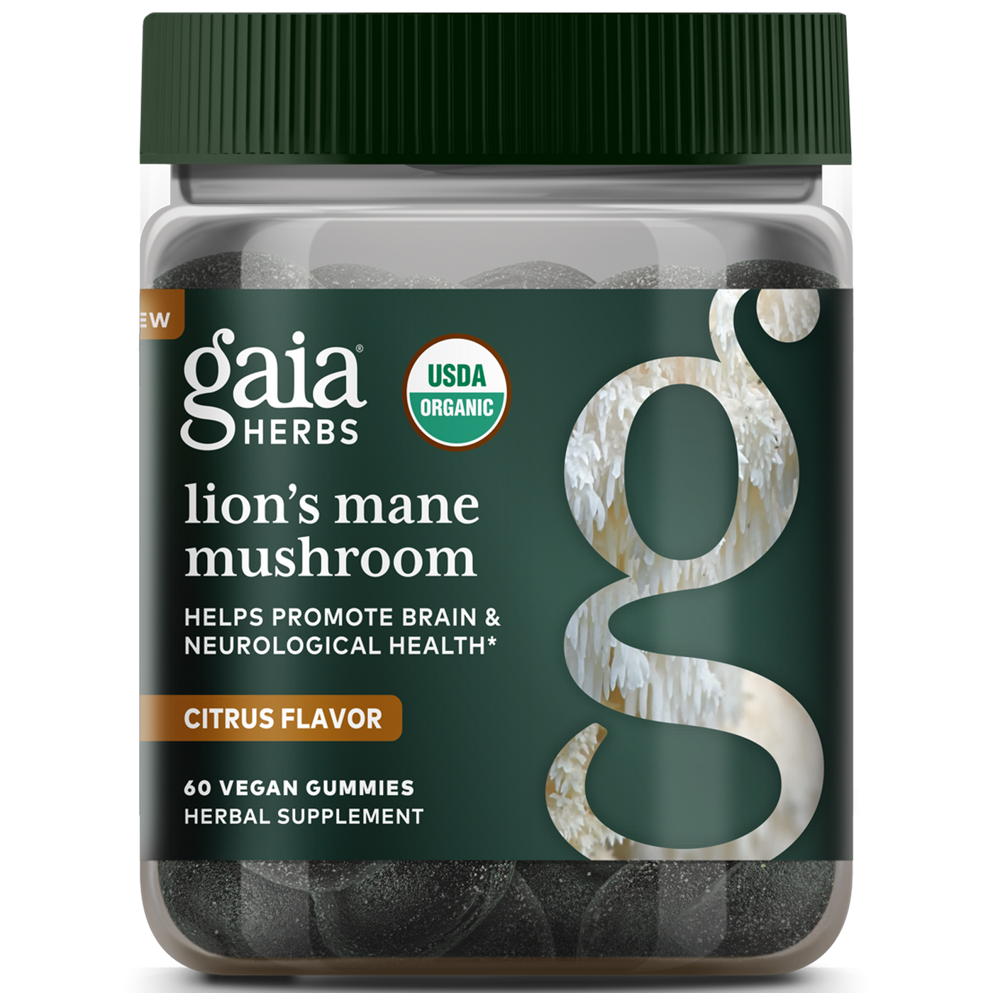 Lion's Mane Mushroom Gummies 60 ct Curated Wellness