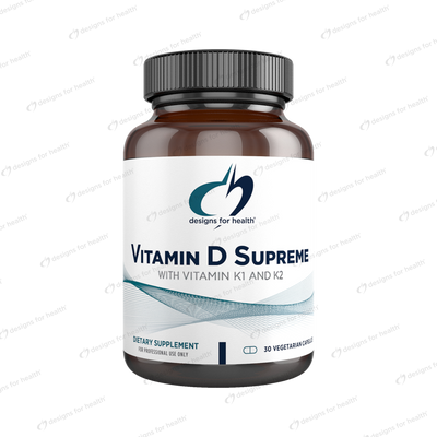 Vitamin D Supreme w Vit K1, K2 30 vcaps Curated Wellness