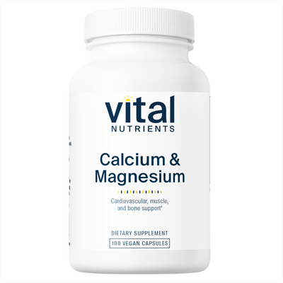 Calcium & Magnesium 225mg/75mg 100 vcaps Curated Wellness