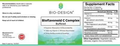 Bioflavonoid C Complex 120 cap Curated Wellness