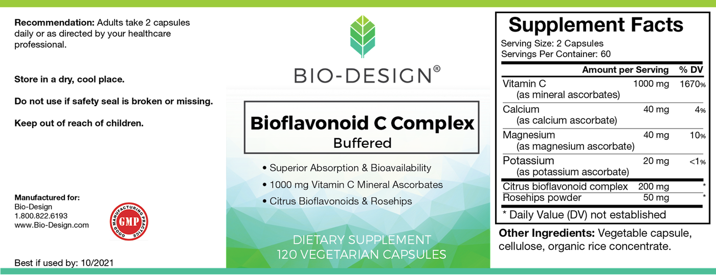 Bioflavonoid C Complex 120 cap Curated Wellness