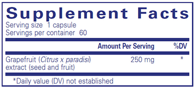 Grapefruit Seed Extract 250 mg 60 vcaps Curated Wellness