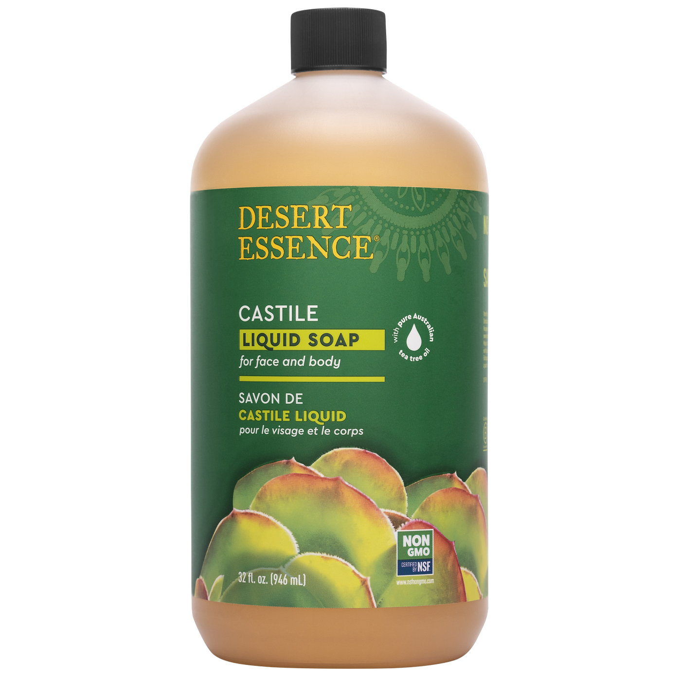 Liquid Castile Soap w/Tea Tree 32 fl oz Curated Wellness