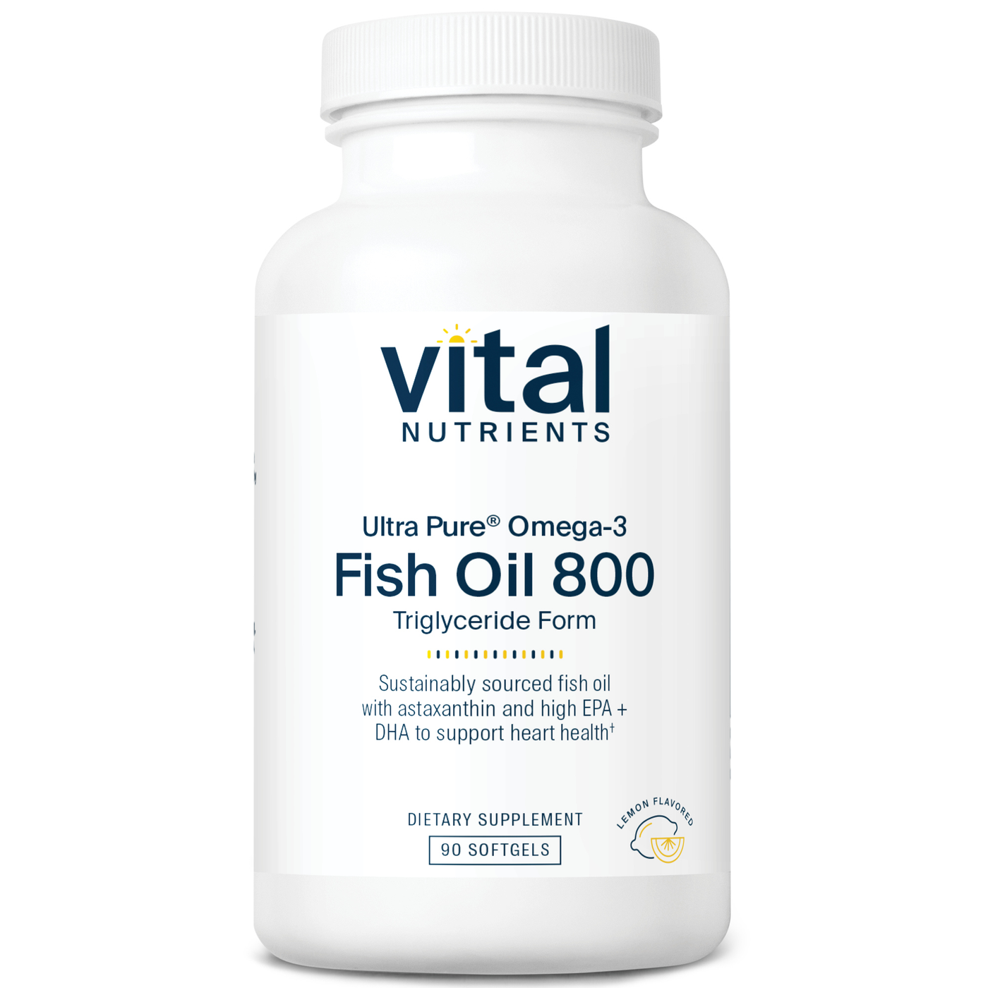 Ultra Pure Fish Oil 800 TG 90 gels Curated Wellness