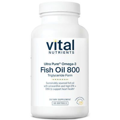 Ultra Pure Fish Oil 800 TG 90 gels Curated Wellness