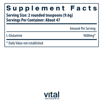 Glutamine Powder 450 grams () Curated Wellness