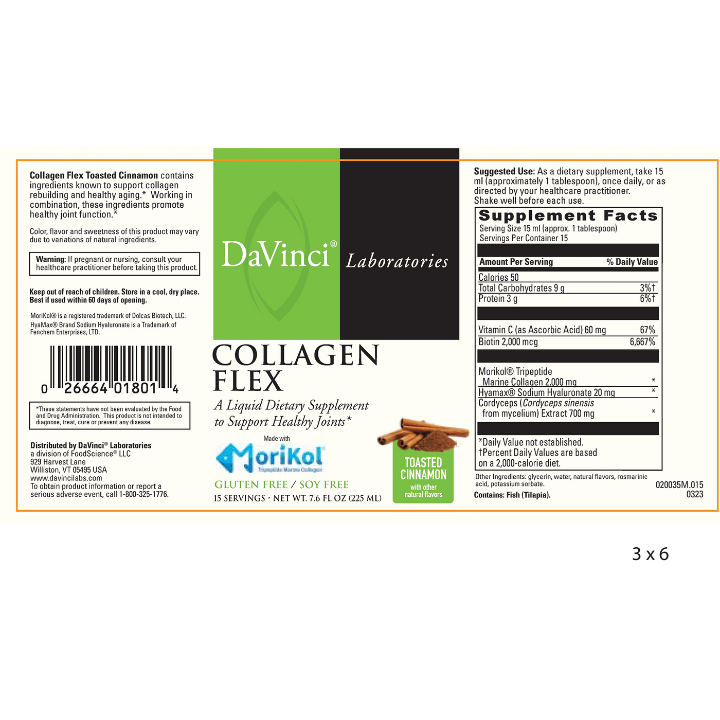 Collagen Flex (Toasted Cinn) 7.6 fl oz Curated Wellness