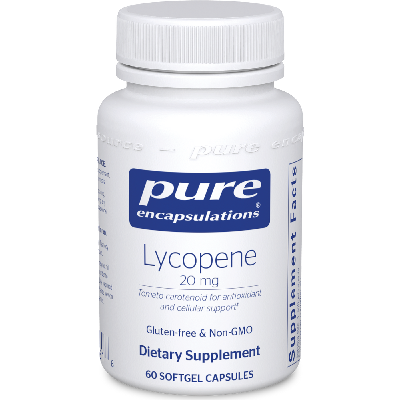 Lycopene 20 mg 60 gels Curated Wellness