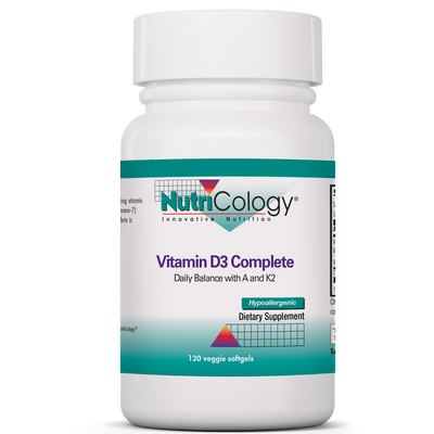 Vitamin D3 Complete Daily Balance 120ct Curated Wellness
