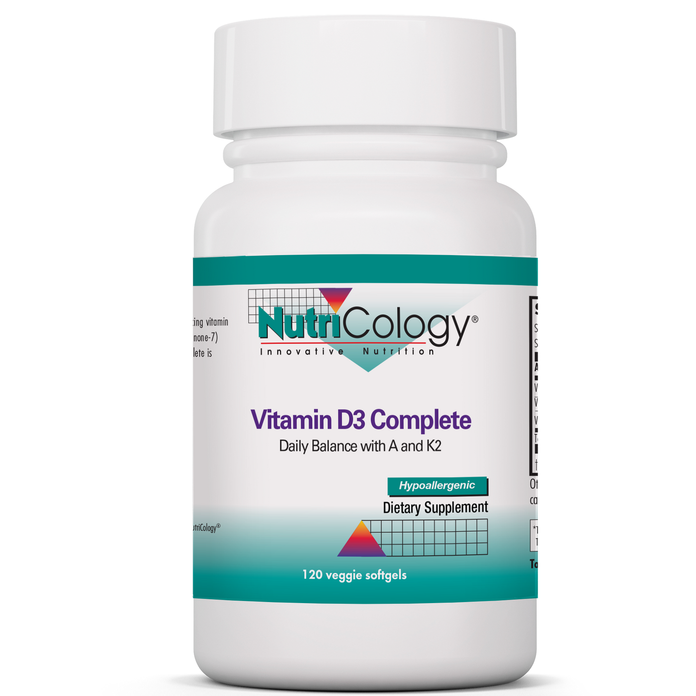 Vitamin D3 Complete Daily Balance 120ct Curated Wellness